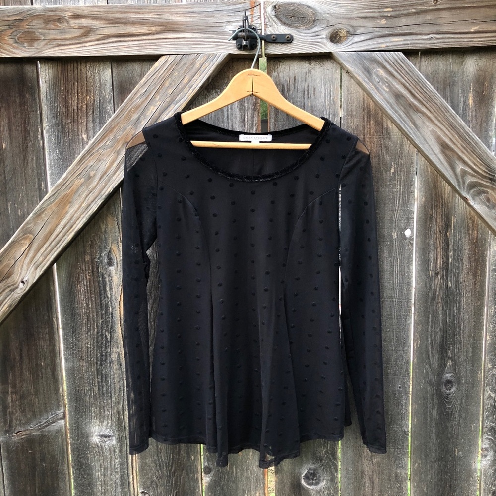 Flowy, shear long sleeve top!